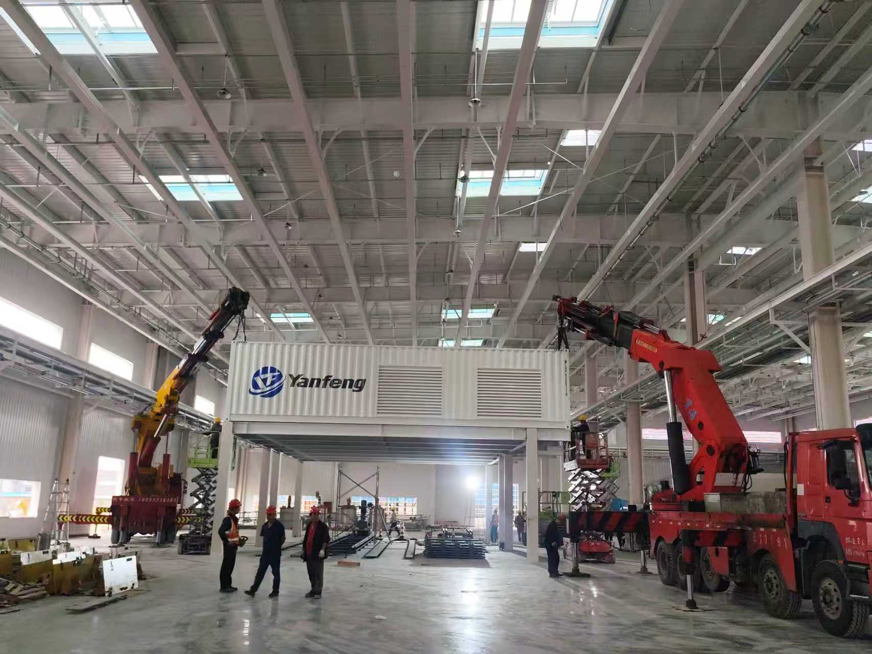 The customzied containers for the Commercial chair foaming equipment production line.